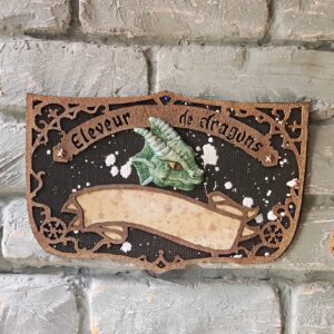 grande plaque dragon vert